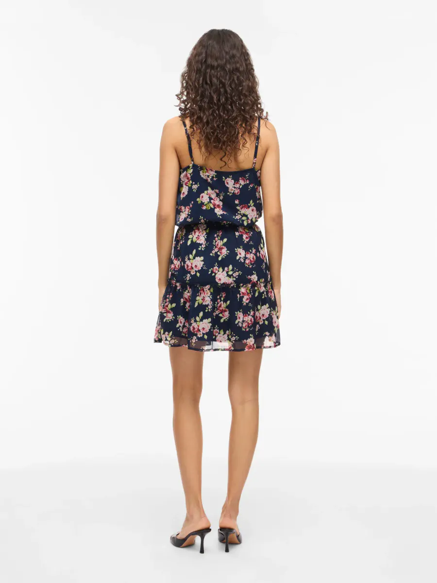 EMMA SKJØRT FLOWERS - NAVY 