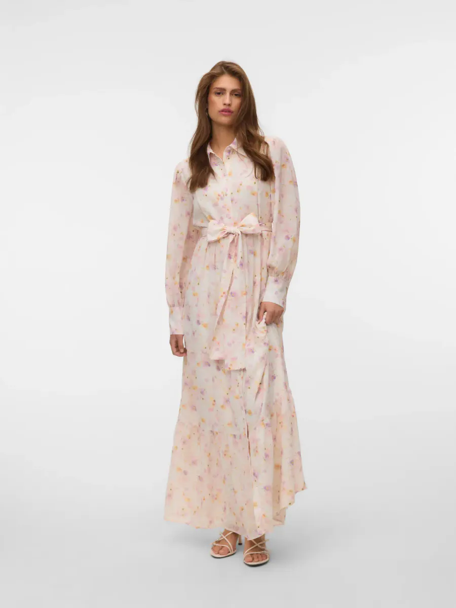 TALIHA KJOLE FLOWER - CREAM