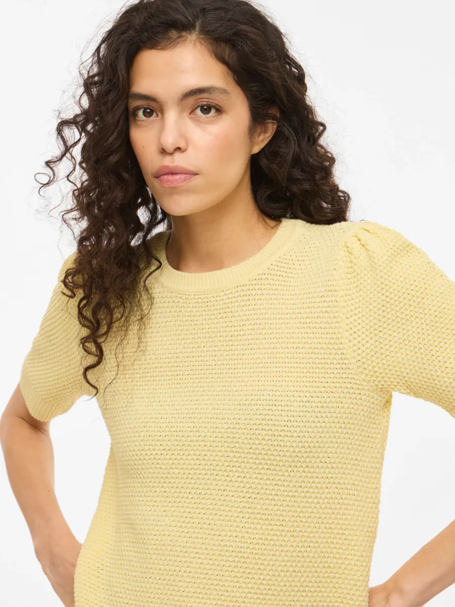 DALO BOMULLS GENSER 2/4 ERM - LYS GUL