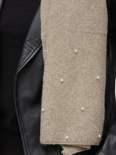 Hovedbilde SUMMER SKJERF M/PERLER - SAND MELERT