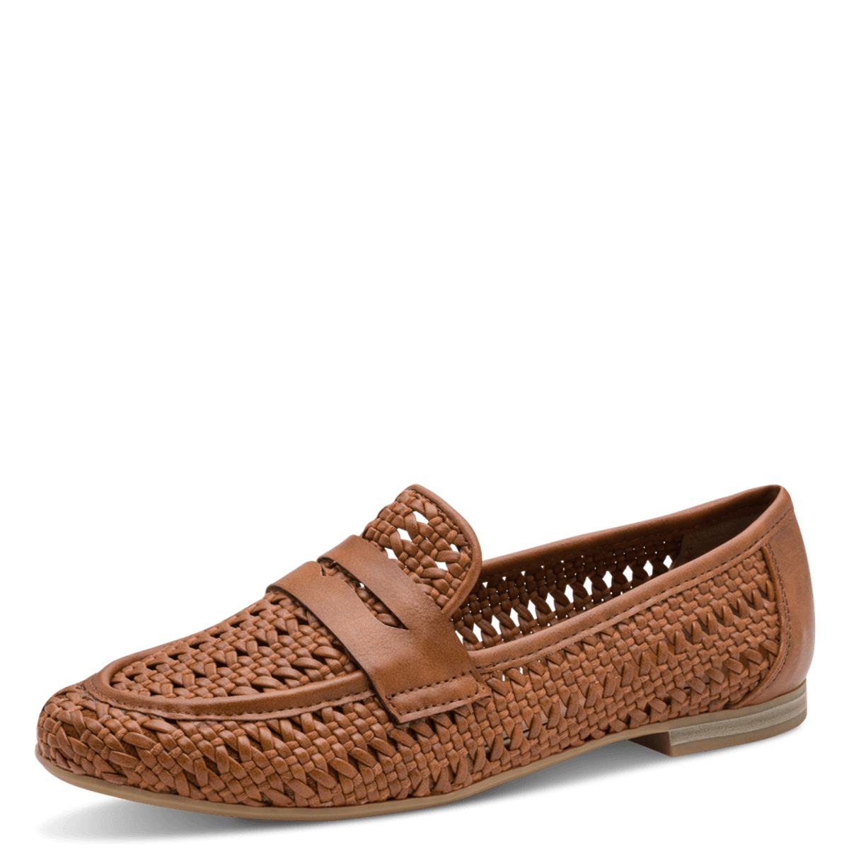 MOKASIN FLETTET - COGNAC