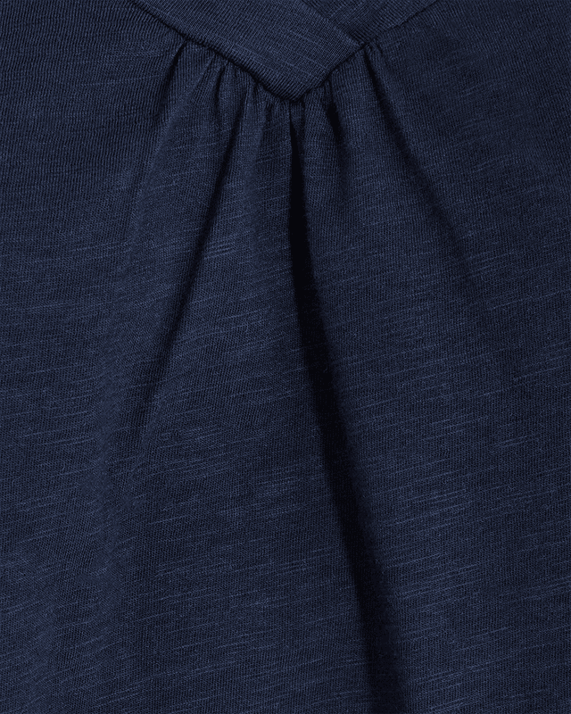 SABINA T-SHIRT V-HALS - NAVY
