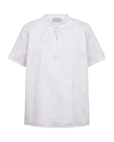 Hovedbilde IDENA EMBRO BLUSE - HVIT