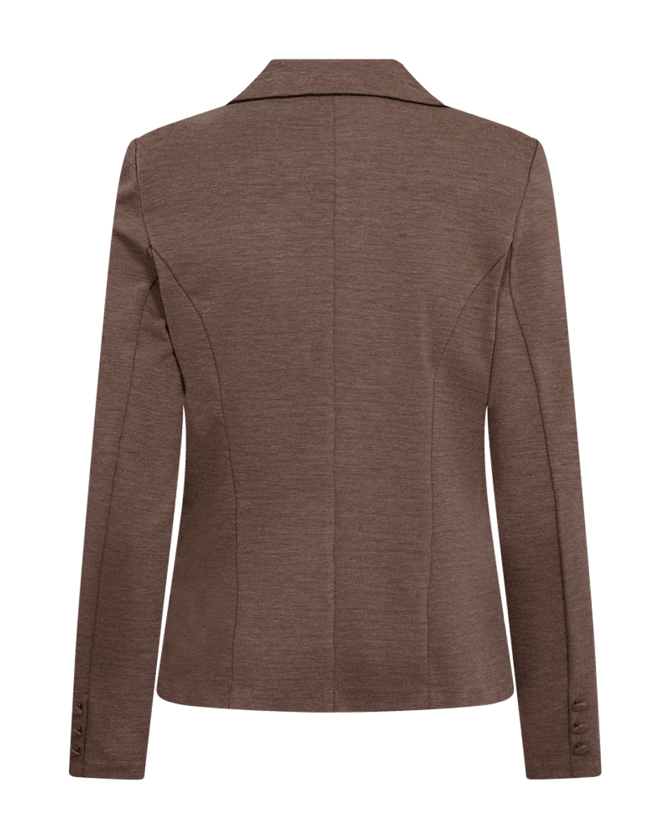 NANNI KORT BLAZER - BRUN MELERT
