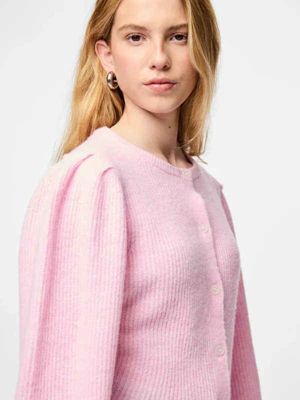 SILLY CARDIGAN M/PUFFERM - ROSA