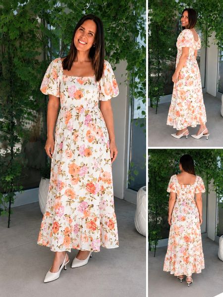 Hovedbilde FLOLA KJOLE - OFFWHITE/ ORANGE