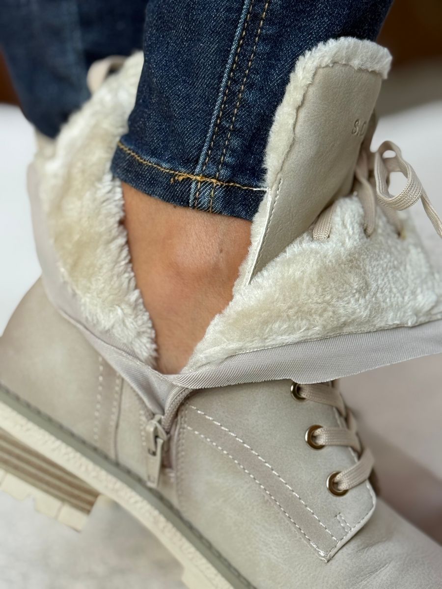 BOOTS M/KNYTING - SAND