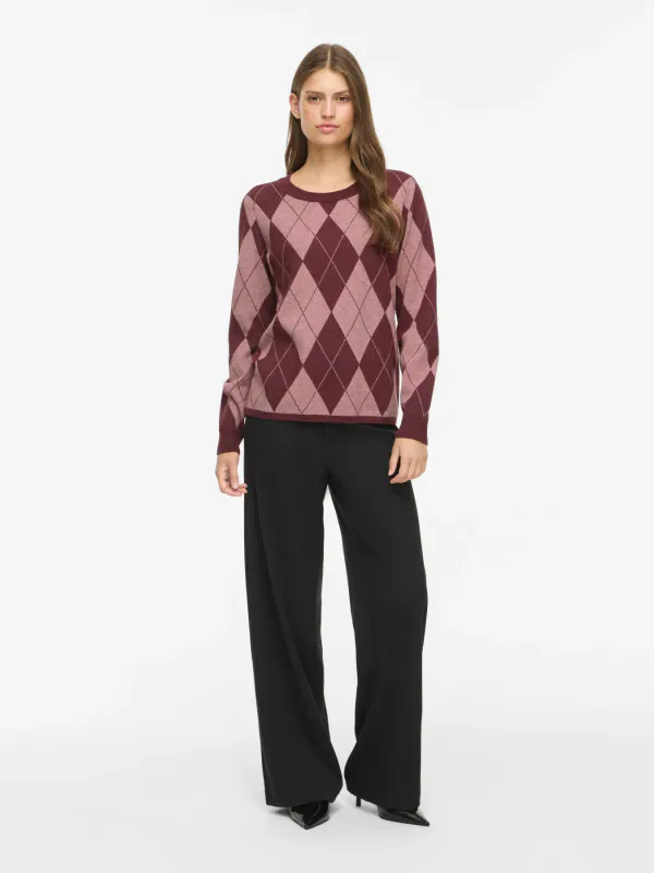 TIF ARGYLE GENSER - PLOMME/ROSA