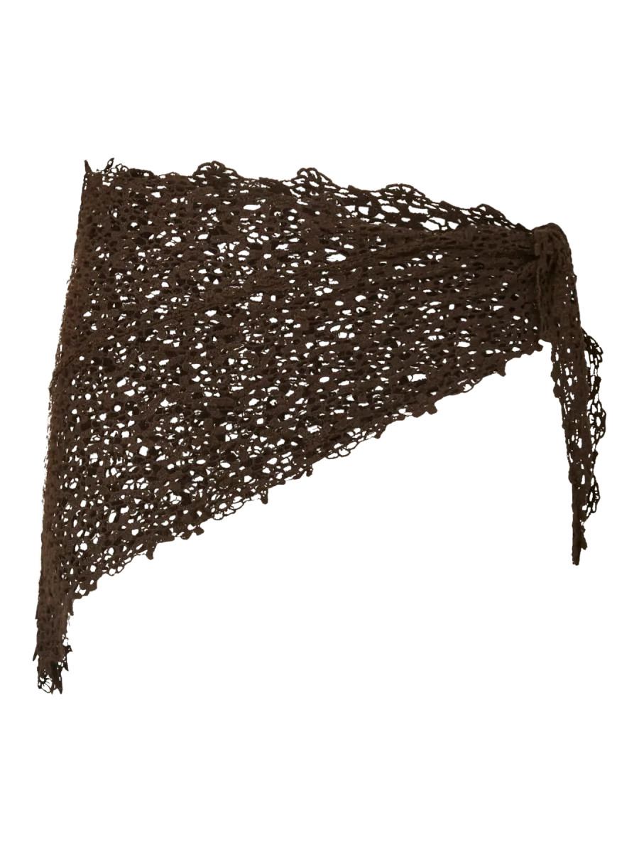 KASMIN TRIANGLE SCARF - BRUN