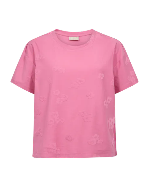 Hovedbilde ZIPREA T-SHIRT FLOWERS - ROSA