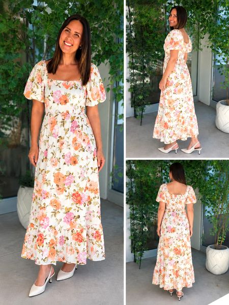 Hovedbilde FLOLA KJOLE - OFFWHITE/ ORANGE