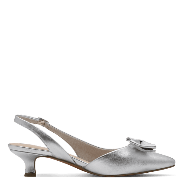 Hovedbilde PUMPS M/SLINGBACK & BOW - SØLV