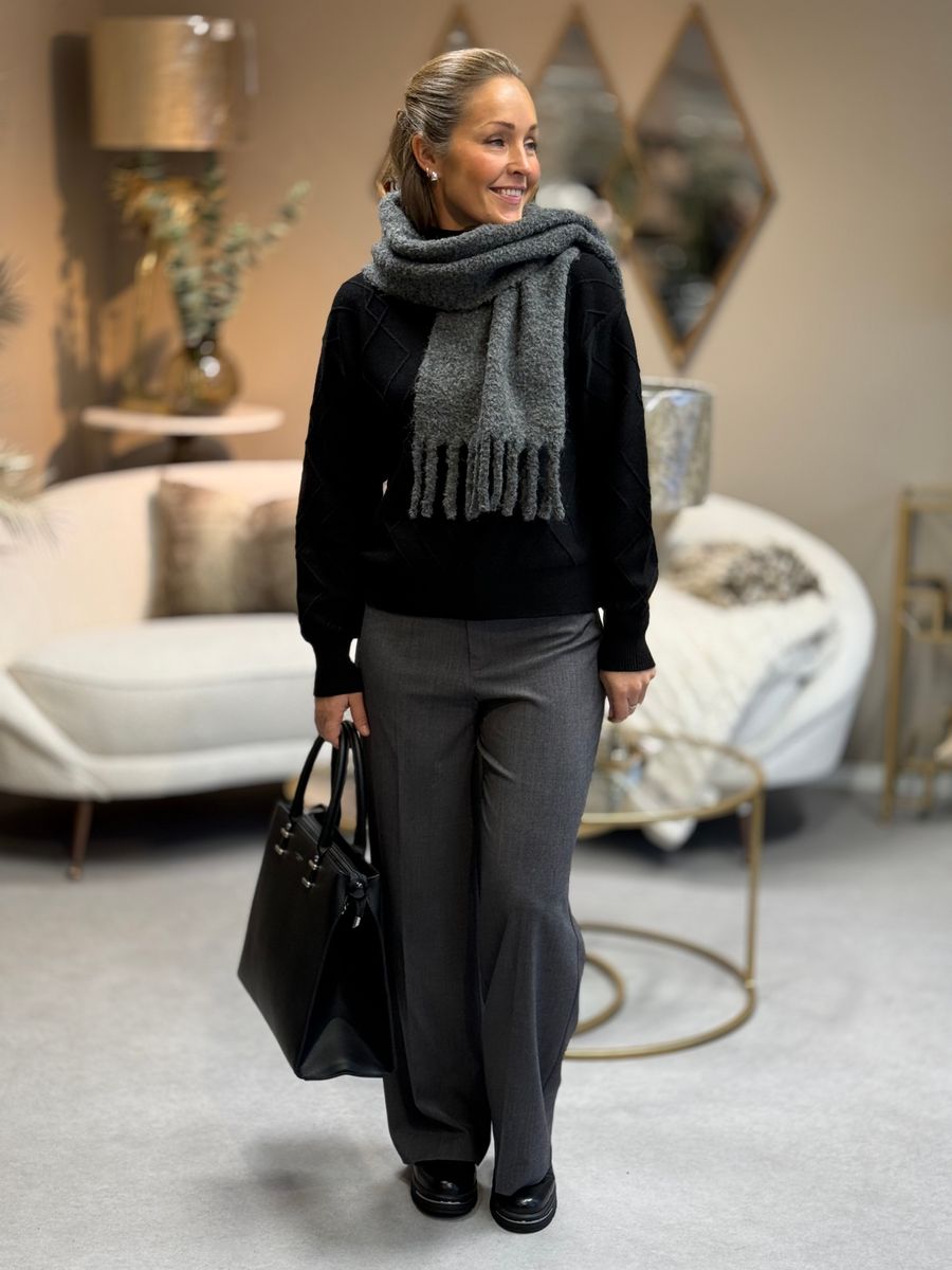 JANIS BOUCLE SKJERF - KOKSGRÅ