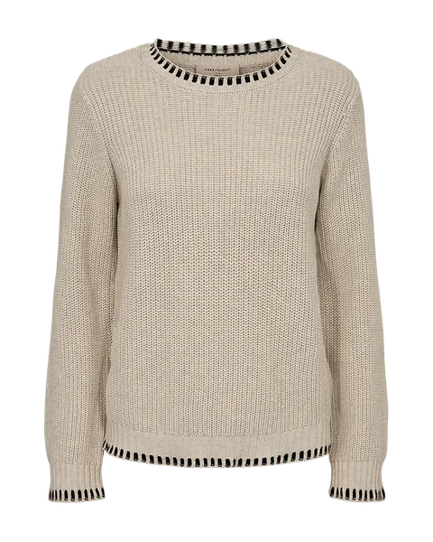 Hovedbilde ELLIS GENSER M/SØM - MOONBEAM/SORT