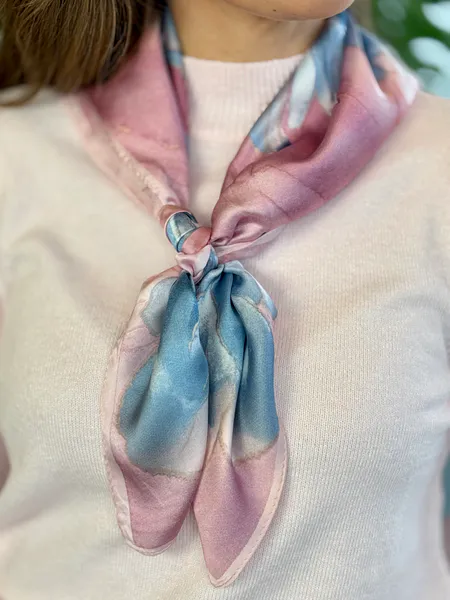 Hovedbilde SKJERF SILKELOOK - LYS BLÅ/ROSA