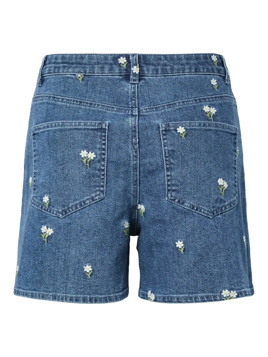 FLORA EMBRO SHORTS - MEDIUM BLÅ