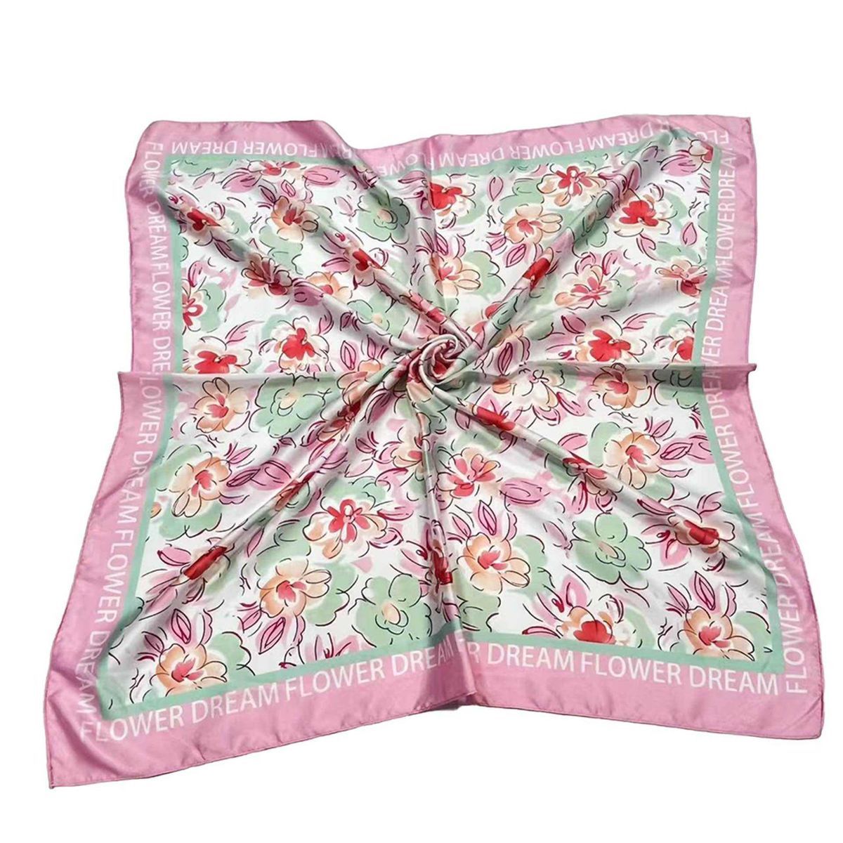 SKJERF SILKELOOK FLOWER DREAM - ROSA
