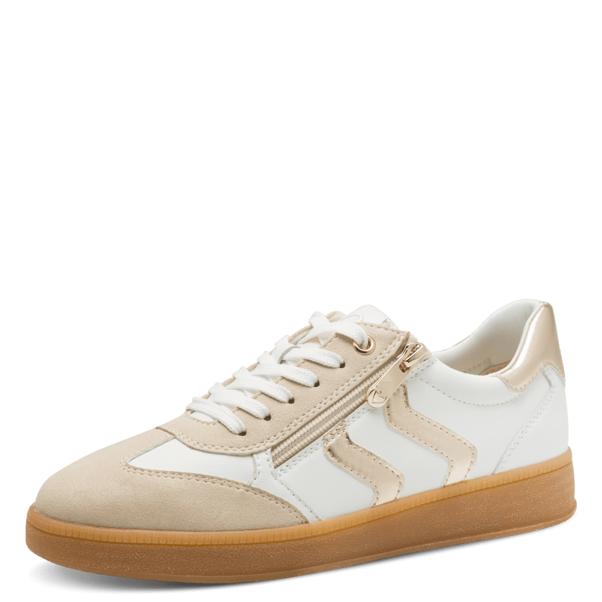 SNEAKERS - HVIT/SAND/GULL