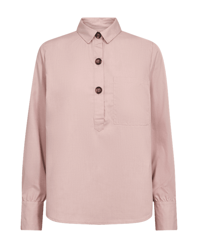 FLYNN SKJORTE M/KNAPPER - PALE MAUVE