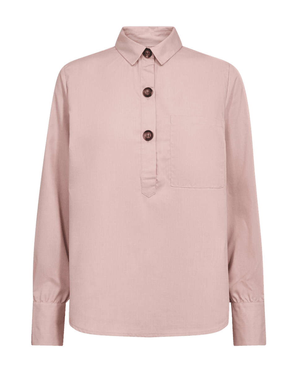 FLYNN SKJORTE M/KNAPPER - PALE MAUVE